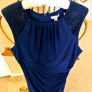 ✨NWT Cache Navy Bling Dress Fits 10/12✨